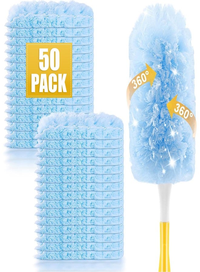 WSPER 50 Pack Duster Refills for Swiffer Duster,Disposable Dusters Kit for Cleaning Home, Office, Ceiling Fans, Furniture (50 Count+ 3FT Extended Handle +1 Handle) - Image 1